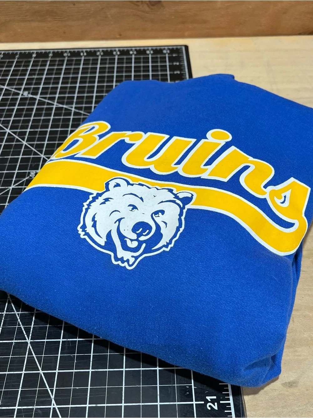 Gildan Royal Blue UCLA Bruins Hockey Crewneck Hoodie